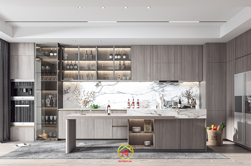 TỦ BẾP MELAMIN THÁI LAN30